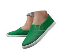 Zapatillas para Mujer Zapatos de Mujer de Punta Estrecha y Profunda, Tacones cuña lanos, Zapatos Cuero sin Cordones, Casuales para Uso Exterior Zapatillas Verano Comodas (Green #3, 44)