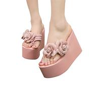 Zapatillas para Mujeres Flores para Mujeres Zapatillas para Mujeres Solas Gruesas súper high4.5 UK