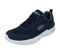 Skechers Skech-Air Dynamight Fast Brake, Zapatillas Deportivas Mujer, Azul (Navy Mesh/White Trim), 37 EU