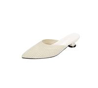 Zapatillas para Mujeres Tacones Puntiagudos Zapatillas para Mujeres Zapatillas de Verano Sandalias de elástica de Maldita Hojas