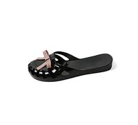 Zapatillas para mujeres zapatillas para mujeres zapatillas de piscina al aire libre de verano zapatos de reverso de la playa del jardín con chanclas de ducha de agua Messages livianoschwarz, 4.5 Reino