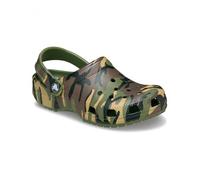 Crocs Zuecos clásicos de Camuflaje K, Verde Militar/Multicolor, 36, Verde Militar Multi, 34/35 EU