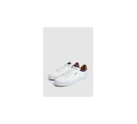 Pepe Jeans Zapatillas de Piel Tribunal De Kenton Blanco