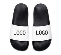 Zapatillas Personalizadas para Hombres y Mujeres, Logotipo Texto Foto Personalizado Zapatillas para Exteriores Sandalias Calzado Suave Zapatillas De Baño Playa Ducha Regalo Color11,33