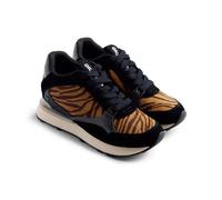 Zapatillas Piel Estampado Animal CUÑA BARODA
