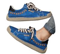 Zapatillas planas para mujer, con cordones, zapatos casuales, zapatos de tela, zapatos antideslizantes, zapatos de exterior, zapatos de caminar, suelas suaves, zapatos deportivos, zapatos de