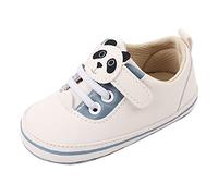 Zapatillas Primeros Pasos Bebe-Zapatos para NiñOs PequeñOs, Blanda, Panda De Dibujos Animados, Zapatos Informales con Cordones, Zapatos De Princesa, Zapatos para NiñOs PequeñOs