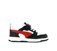 Zapatillas puma rebound v6 blanco negro infantil 27
