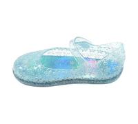 Zapatillas Princesa Niñas Sandalias congeladas Mary Jane Zapatos Cosplay Fiesta Danse Pantuflas Niño Baja Edad Mulas Scentellantes Cómodas para Todos-Pequeñas, azul, 27 EU