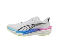 Puma Deviate Nitro 4 - Zapatillas de running para hombre, Blanco Rosa Veneno Ultra Azul, 42 EU