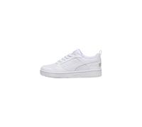 PUMA Unisex Kids Rebound V6 Lo Jr Zapatillas, White Cool Light Gray, 39 EU