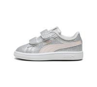 PUMA Smash 3.0 Glitz Glam V INF, Sneaker Bebé-Niñas, Glacial Gray-Frosty Pink, 24 EU