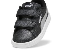 Zapatillas PUMA Smash 3.0 Glitz Glam infantiles, Calzado, Negro/Silver/Blanco, 23 23