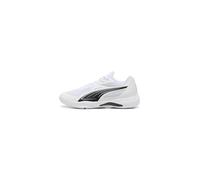 PUMA Solarflash III, Zapato de Tribunal Interior Unisex Adulto, Blanco White/Negro Black, 37 EU