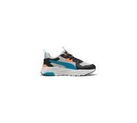PUMA Zapatillas deportivas gris claro / naranja neón / negro, Talla 38