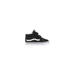 Zapatillas rayadas TD Vans SK8-Mid Reissue V (Negro/Blanco verdadero) 1-4 años