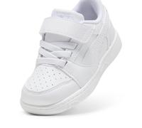 PUMA Zapatillas Rebound v6 Lo para bebé 27, White Cool Light Gray