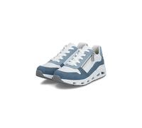 Zapatillas Rieker Para Mujer Bajo Con Cremallera Confort N5204-12 Azul