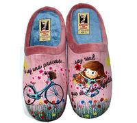 Zapatillas rosas estar por casa cómoda mujer. Frase bonita y positiva (numeric_36)