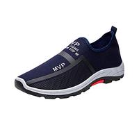 Zapatillas Running Hombre,Zapatos Deportivos de Suelas Blandas Ligero Transpirable Alpargata Sin Cordones Cómodos Antideslizante Zapatos de Caminar Correr Al Aire Libre Calzado 2025