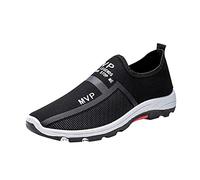 Zapatillas Running Hombre,Zapatos Deportivos de Suelas Blandas Ligero Transpirable Alpargata Sin Cordones Cómodos Antideslizante Zapatos de Caminar Correr Al Aire Libre Calzado