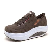 Zapatillas Running Mujer,Zapatos Ortopédicos Ligeros de Suela Gruesa Casuales Transpirables Zapatillas de Cordones Cómodos Alpargatas Antideslizantes Suave Casual Caminar Calzado Deportivo Rebajas