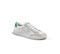 Zapatillas S-TIME Smart Casual Blanca/Verde N.37 Con Superior Cuero Sintético
