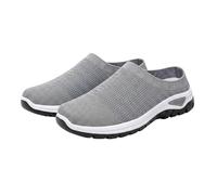 Zapatillas sin cordones para mujer, de ajuste ancho, informales, para caminar, tenis de malla transpirable con suela antideslizante, zapatos ligeros de senderismo, cómodos mocasines de verano para uso