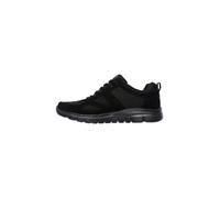 Zapatillas skechers burns- agoura hombre black leather/ mesh/ tri 45