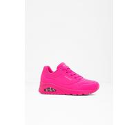 Skechers Mujer Uno Night Shades Trainers, Hot Pink Durabuck, 39 EU