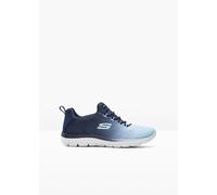 Skechers Zapatillas NVY 149536 para mujer, Marineblau Hellblauer Netzbesatz, 40.5 EU