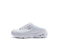 Zapatillas Skechers D'lites Bright Sky Fashion para mujer, blancas/plateadas, talla 10, ancho EE. UU.