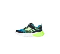 Skechers Flex-Glow Ultra, Zapatillas, Negro/Azul/Verde Lima, 30 EU