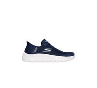 Skechers Mujer Go Walk Flex Grand Entry Slip-In ENTRENADOR, Navy Textile/White Trim, 39 EU