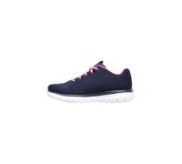 Skechers Graceful Get Connected Regular, Zapatillas Mujer, Navy Mesh Hot Pink Trim, 38.5 EU