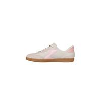 Skechers Hotshot-Everyday Ease - Zapatos sin cordones para mujer, Piel de nailon natural con ribete rosa, 37.5 EU