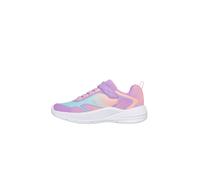 Skechers Microspec Advance-Oasis POI - Tenis para niña, Lavender/Multi, 2.5 Little Kid