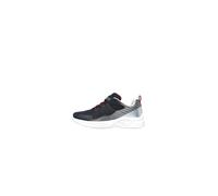 Zapatillas skechers microspec ii - zovri niño negro silver & rojo 34