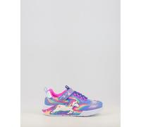 Skechers Tenis para niña Unicorn Chaser Blue Sparkle Mesh Multi Trim 7 UK Child