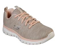 Zapatillas Skechers Sport Para Mujeres Graceful Twisted Fortune Color Beige