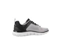 Skechers Track Broader, Zapatillas de Deporte Hombre, Gray Mesh Pu Black Trim, 40 EU
