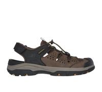 Skechers Tresmen Menard, Sandalias Hombre, Marrón Negro Synthetic Mesh, 40 EU