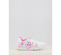 Skechers - Street Girls, Zapatillas, White Synthetic/Neon Multi Trim,