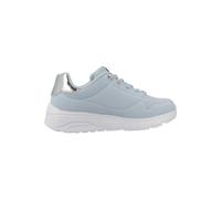 Skechers Niñas Uno Lite Sneaker, Light Blue Synthetic/Silver Trim, 27 EU