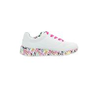 Skechers Zapatillas para niñas UNO LITE LOVELY LUV Blanco sintético, ribete rosa 34 EU