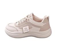 Zapatillas Sneakers Mujer con Horma Ancha Zapatillas de Deporte Mujer Zapatos Pequeños Y Transpirables para,Bambas de Deporte con Gruesa,Zapatos Casuales Tabla,Papá Deportivas Ligeras Y Transpirables