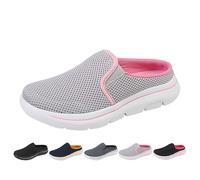 Zapatillas suaves para hombre y mujer, ligeras, transpirables, antideslizantes, para el tiempo libre, antideslizantes, para hombres, unisex, tallas 35-48, gris, 41