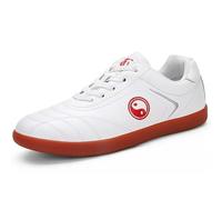 Zapatillas Tai Chi Caminar Ligeras Transpirables Cómodas Entrenadores Cordones Antideslizante Soporte para Ejercicio Diario Y Uso Prolongado,Rojo,41 EU