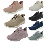 Skechers Zapatillas para mujer Bobs Squad 32504 Tough Talk con espuma de memoria Navy 36 EU