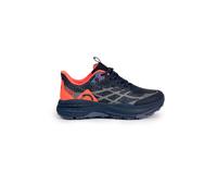 Izas - Zapatillas de Trail Running para Mujer - Deportivas con Suela Alta - Cierre de Cordones - Puntera y Talonera Reforzadas - Elásticas, Ligeras y Resistentes - Eagle Azul y Coral - Talla 39